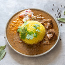 ３種の和出汁香る名物チキンカレー | 創作カレーツキノワ