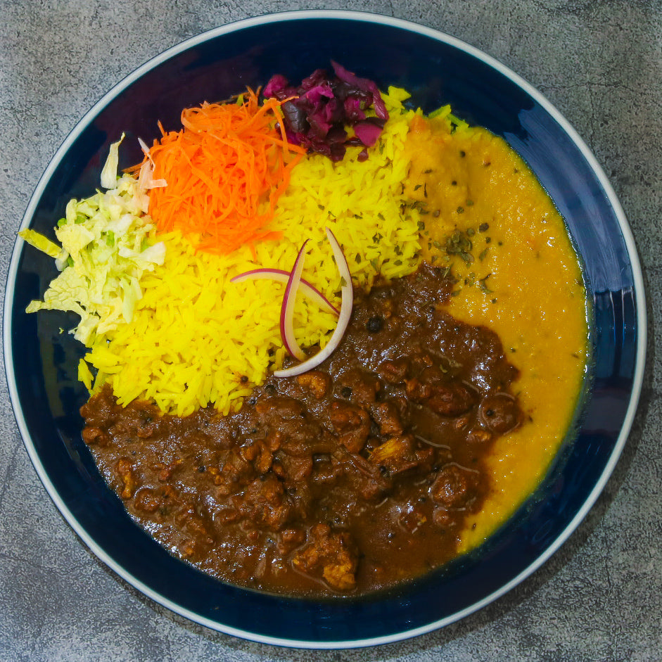 粗挽きキーマカリ〜と豆カリ～セット | 咖喱人